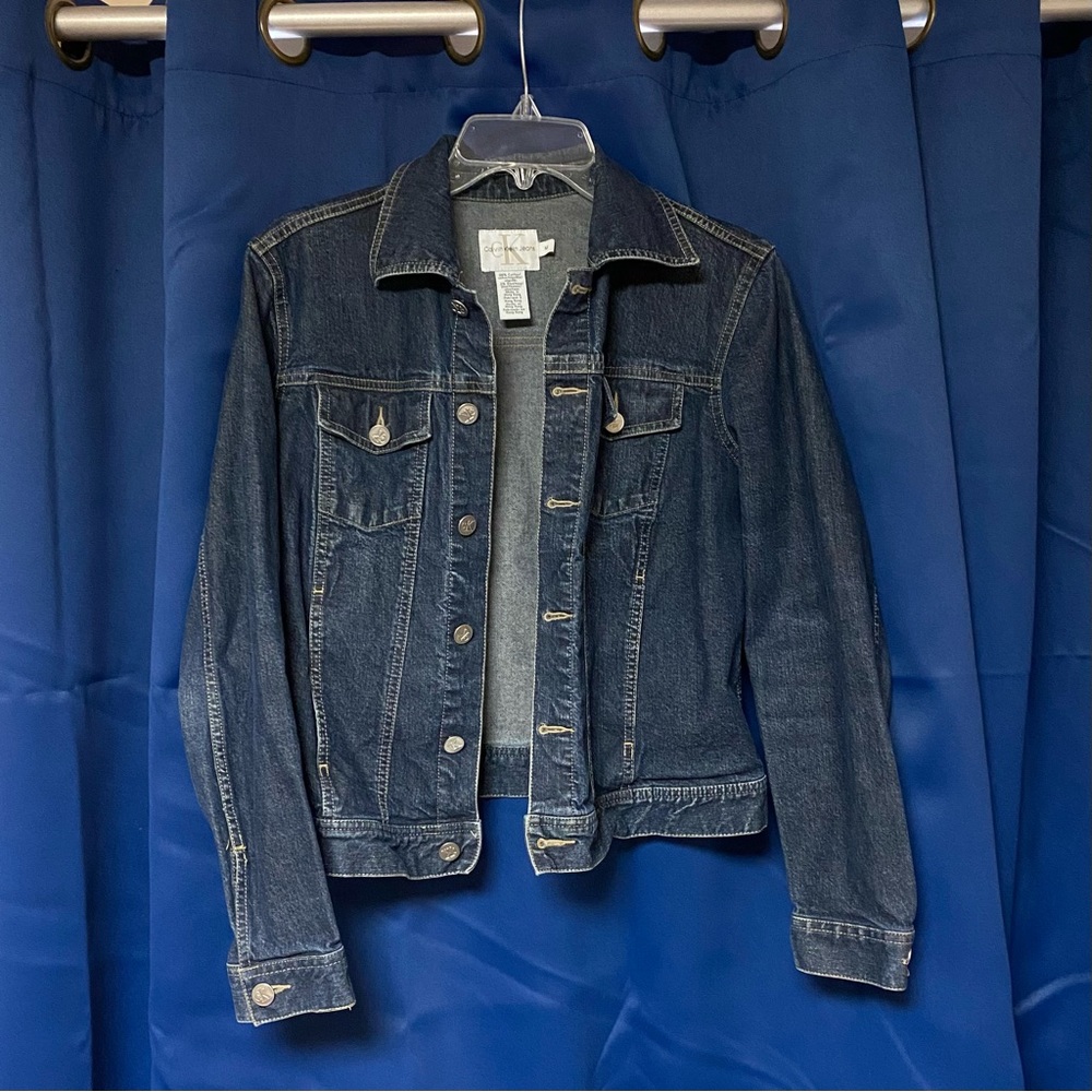 EUC Calvin Klein M denim Jean jacket EUC
